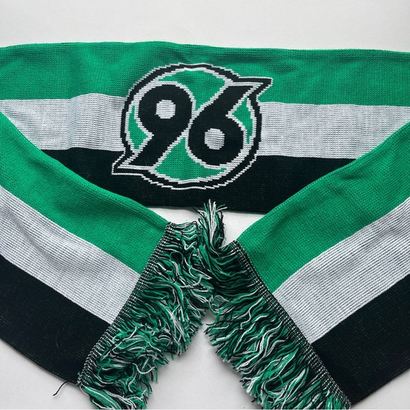 Green and Black Striped 96 Soccer Scarf - Picture 3 of 7